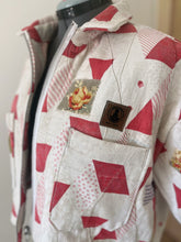 Load image into Gallery viewer, no. 41 zip-up patchwork chore shirt