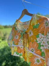 Load image into Gallery viewer, no. 8 Flower Power tie top
