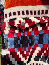 Load image into Gallery viewer, no. 20 geometric fleece snap sweater