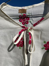 Load image into Gallery viewer, no. 21 embroidered flower tie top