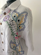 Load image into Gallery viewer, no. 43 embroidered butterfly shirt
