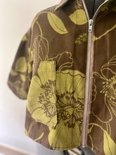 Load image into Gallery viewer, no. 45 zip-up floral chore shirt