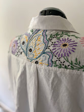 Load image into Gallery viewer, no. 43 embroidered butterfly shirt