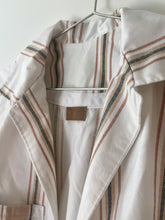 Load image into Gallery viewer, no. 2 Neutral Stripes cropped overshirt