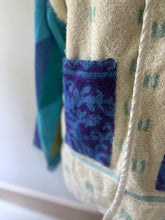Load image into Gallery viewer, no. 28 blue towel coverup