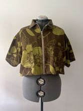 Load image into Gallery viewer, no. 45 zip-up floral chore shirt
