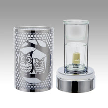 Load image into Gallery viewer, silver owls wax warmer