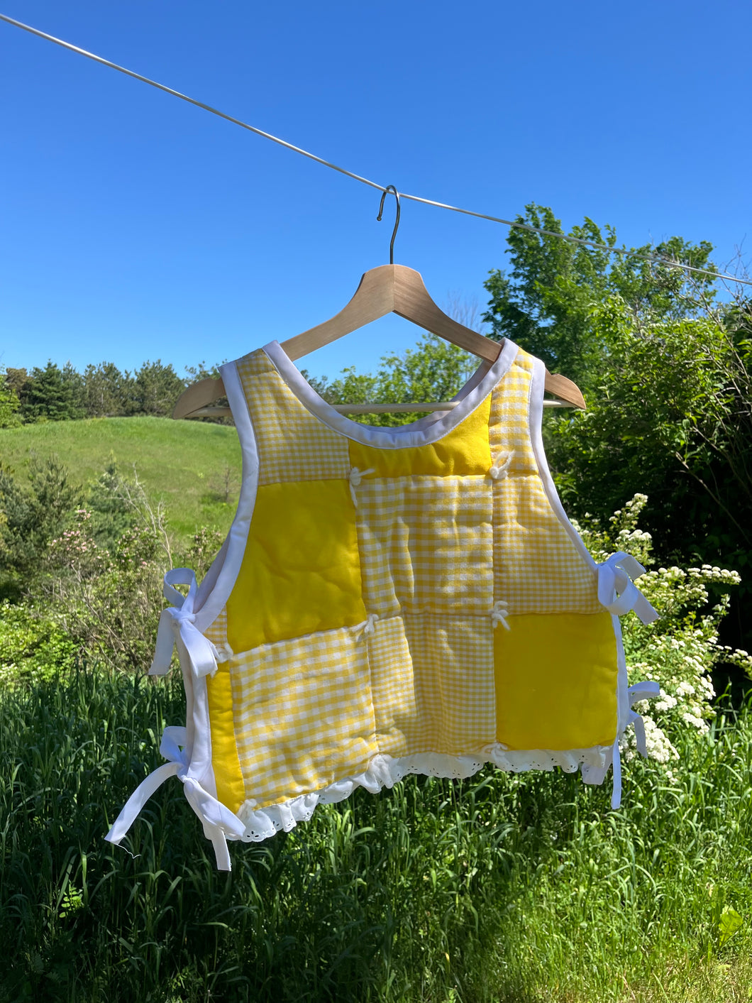 no. 6 Sunshine quilt tie vest