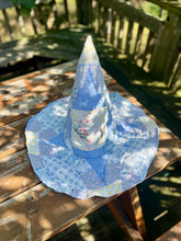 Load image into Gallery viewer, BABY BLUE - quilted witch hat
