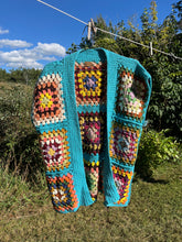 Load image into Gallery viewer, no. 13 Blue granny square vest

