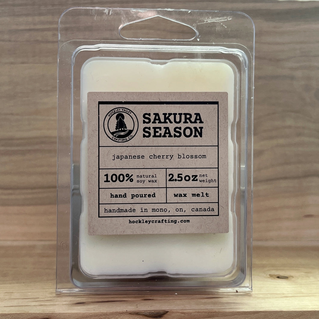 sakura season wax melt