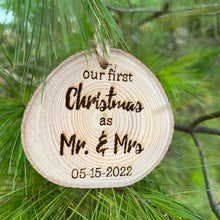 Load image into Gallery viewer, first christmas as mr &amp; mrs
