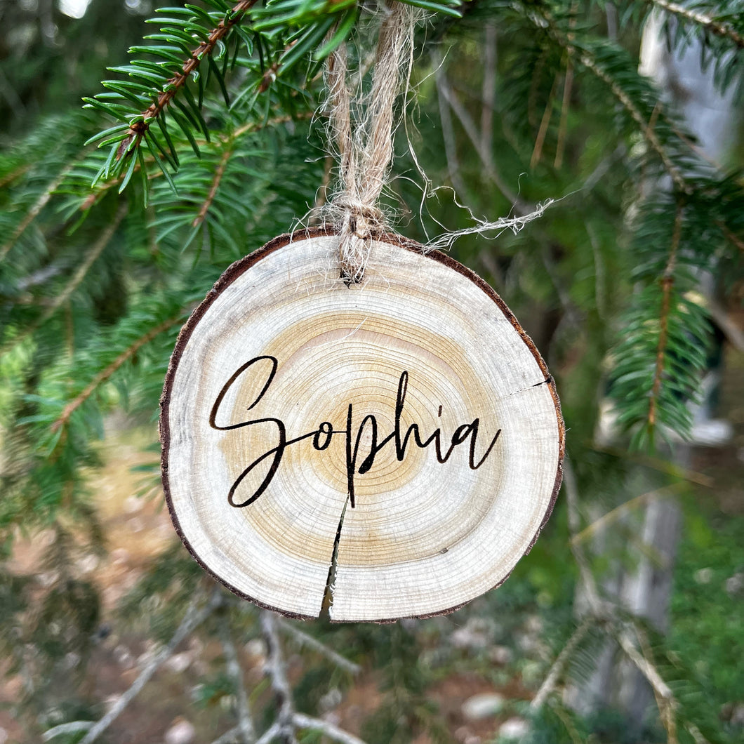 custom name ornament